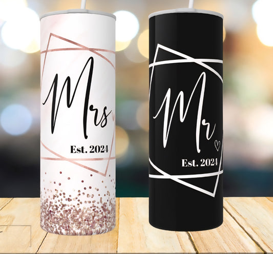 Mr & Mrs Tumblers