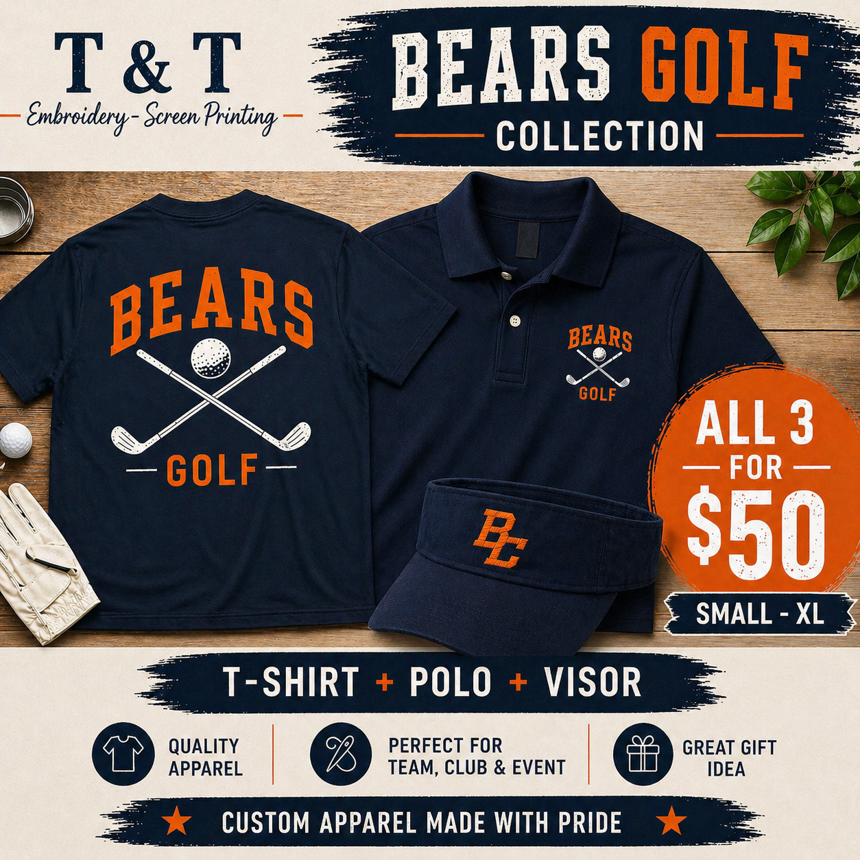 Bears Golf Bundle